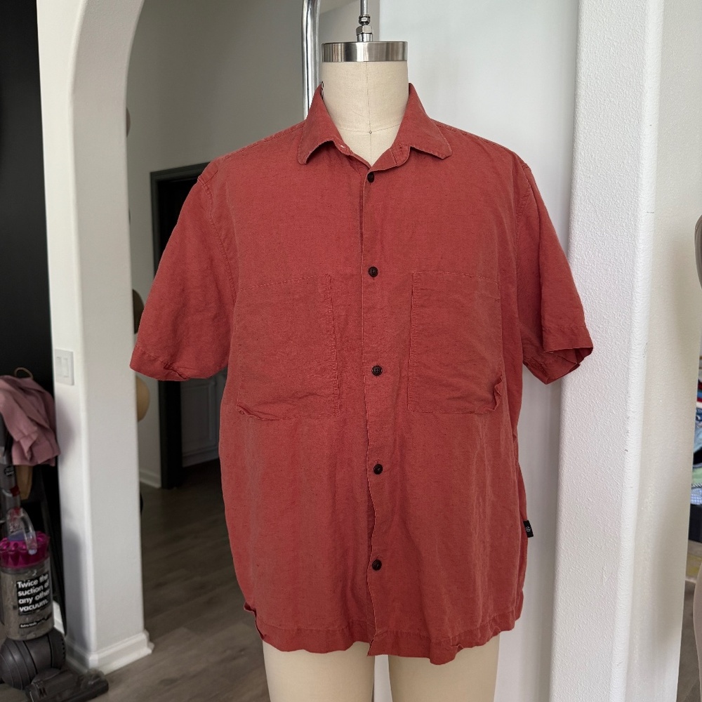 Ted Baker, Men's Short Sleeve Cotton Shirt, Size‎ 6 (X-Large)